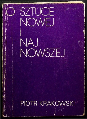 O sztuce nowej i najnowszej
