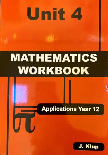 J. Klup Applications Year 12 Workbook: Unit 4