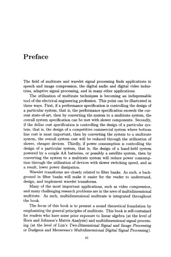 Multirate and Wavelet Signal Processing