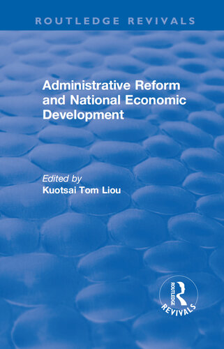 Administrative Reform and National Economic Development