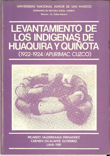 Levantamiento de los indígenas de Huaquira y Quiñota (1922-1924, Apurímac - Cuzco)