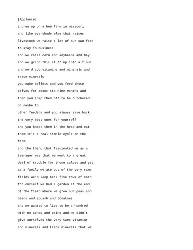 Dr Joel Wallach - Transcript of Dr Joel Wallach Talks, CDs and DVDs (Dead doctors don't lie, Dead athletes don't lie, Reversing macular degeneration, etc)