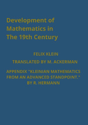 Development of Mathematics in the 19th Century