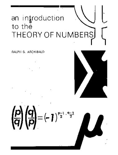 An Introduction to the Theory of Numbers