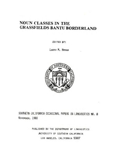 Noun classes in the Grassfields Bantu borderland
