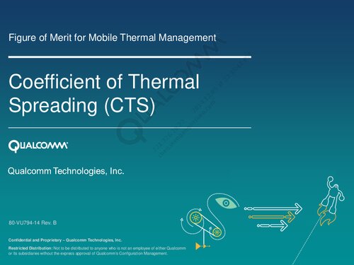 Coefficient of Thermal Spreading (CTS)