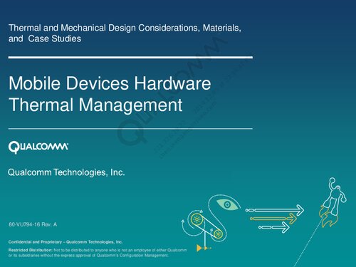 Mobile Devices Hardware Thermal Management