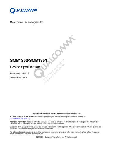 SMB1350/SMB1351 Device Specification