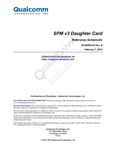 System Power Module (SPM) v3 Daughter Card