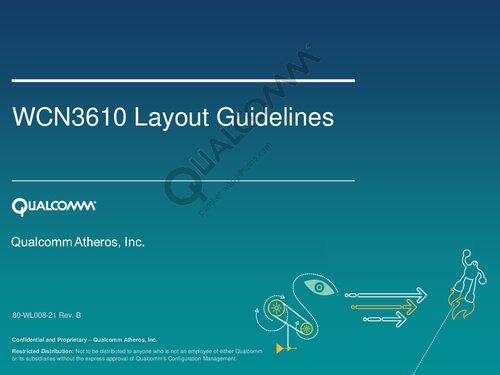 WCN3610 Layout Guidelines