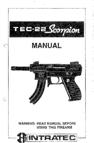 Intratec TEC-22 Scorpion User Manual