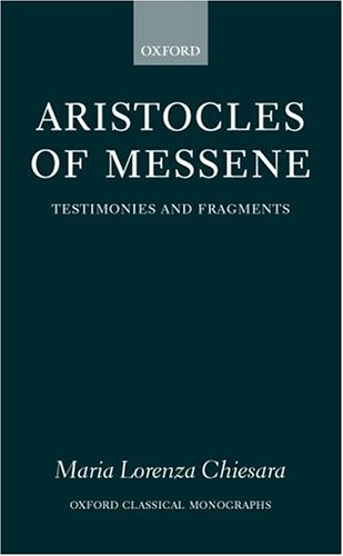 Aristocles of Messene: testimonia and fragments