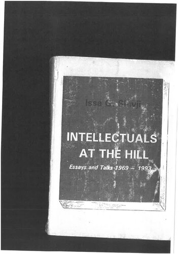 Intellectuals at the Hill: Essays and Talks 1969 - 1993