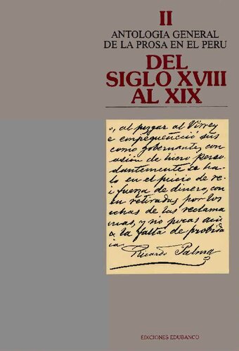 . Tomo II: Del siglo XVIII al XIX