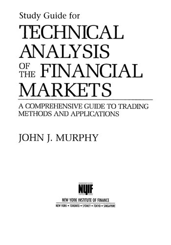 Study Guide to Technical Analysis of the Financial Markets