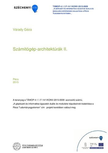 Számítógép-architektúrák II.