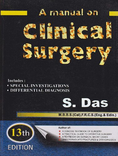 A Manual On Clinical Surgery