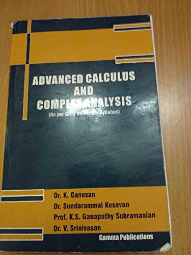 Advanced Calculus and Complex Analysis (18MAB102T)