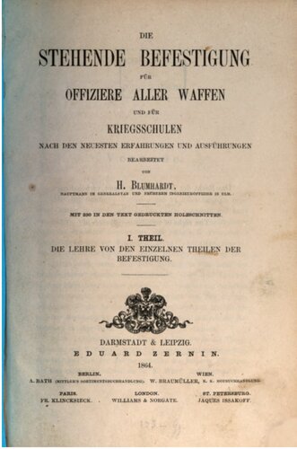 Die Lehre von den einzelnen Teilen der Befestigung