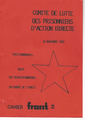 Positionnements. Unite des Revolutionnaires en Europe de l'Ouest