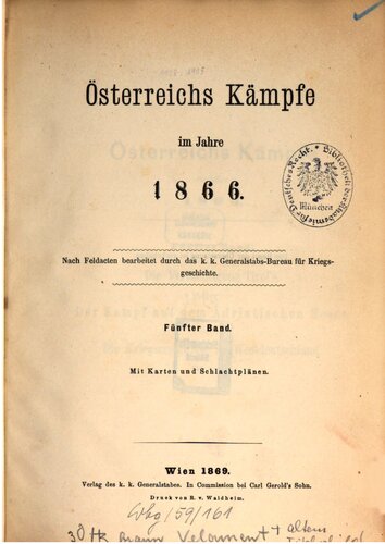 Die Verteidigung Tirols / Der Kampf auf dem Adriatischen Meere / Die Kriegsereignisse in Westdeutschland