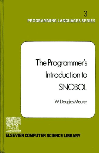 The programmer's introduction to SNOBOL