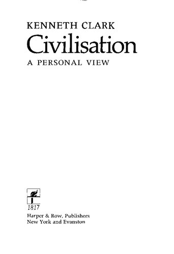 Civilisation: A Personal View