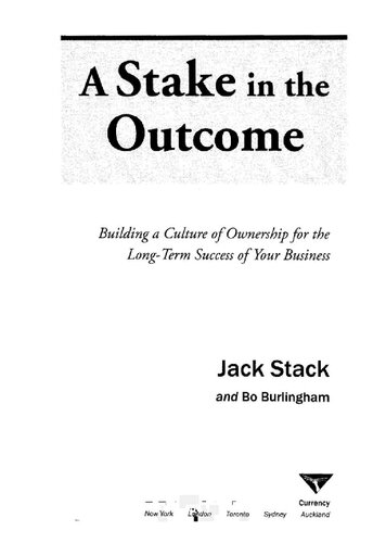 A Stake in the Outcome: Building a Culture of Ownership for the Long-Term Success of Your Business