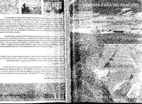 Minería para no mineros. Lecciones básicas sobre minería y medio ambiente