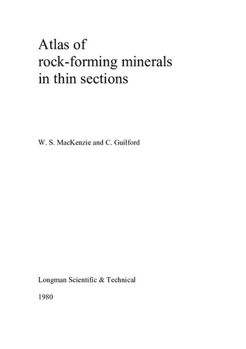 Atlas of the Rock-Forming Minerals in Thin Section