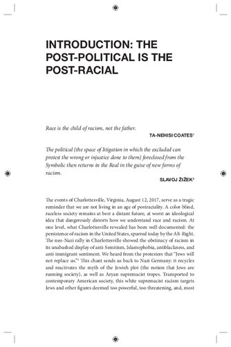 Žižek on race : toward an anti-racist future
