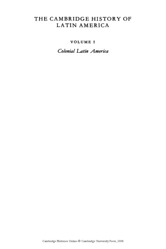 The Cambridge History of Latin America / Кембриджская История Латинской Америки