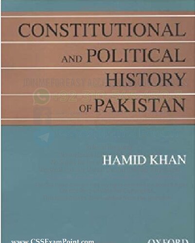 Constitutional And Political History Of Pakistan