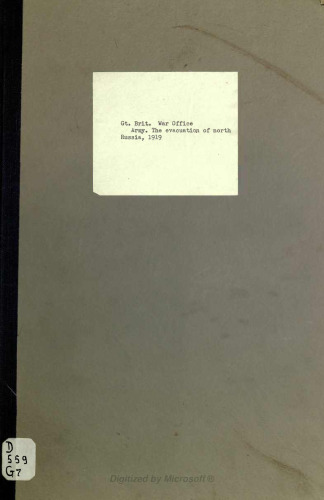 The Evacuation of North Russia 1919