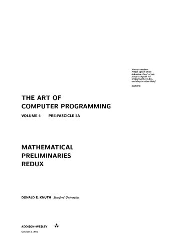 The Art of Computer Programming