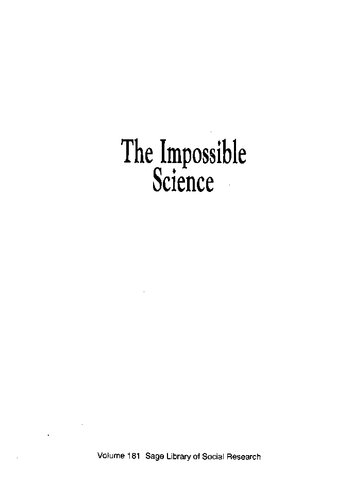 The Impossible Science: An Institutional Analysis of American Sociology