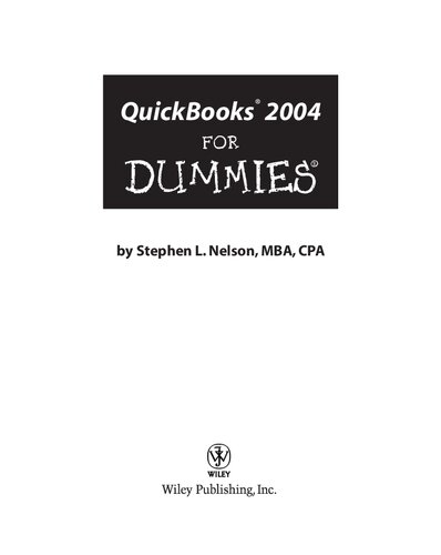 QuickBooks 2004 For Dummies