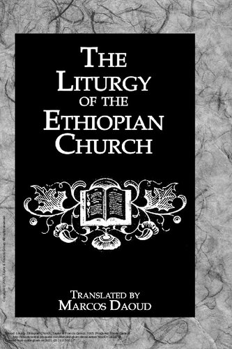 Liturgy Ethiopian Church (Kegan Paul Library of Religion & Mysticism)