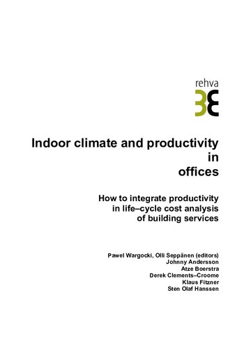 Indoor Climate and Productivity in Offices