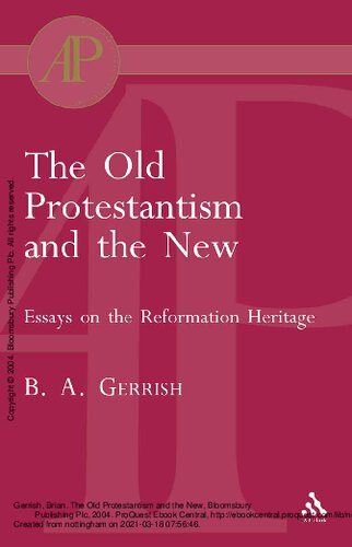 The Old Protestantism and the New (Academic)