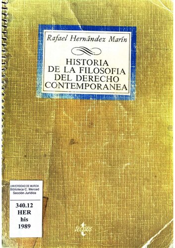 Historia de la filosofía del derecho contemporánea
