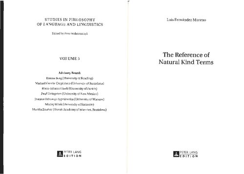 The Reference of Natural Kind Terms