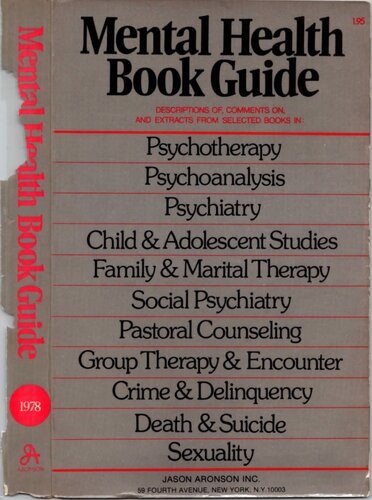 Mental Health Book Guide 1978