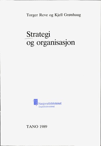 Strategi og organisasjon
