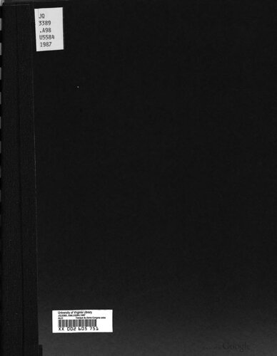 Travaux du 2eme Congrés extraordinaire de l’U.D.P.M.: 28.29.30. et 31 mars 1987