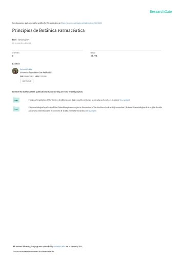 Principios de botánica farmacéutica