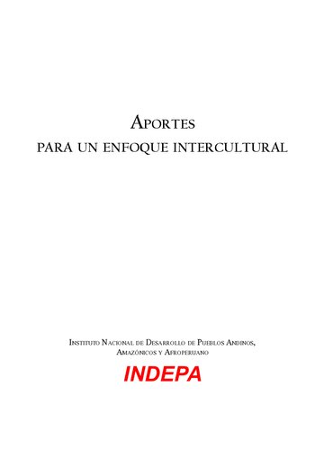 Aportes para un enfoque intercultural