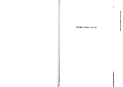 La organización permanente