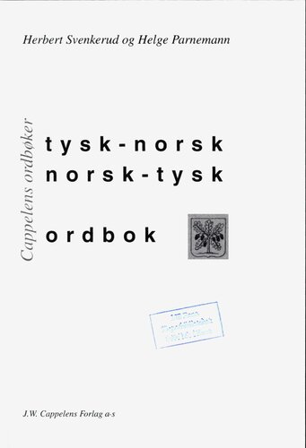 Tysk-norsk, norsk-tysk ordbok