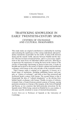 Trafficking Knowledge in Early Twentieth-Century Spain: Centres of Exchange and Cultural Imaginaries